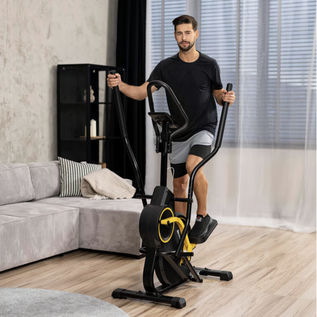 Орбітрек магнітний Hop-Sport HS-450B Dynamic чорно-жовтий