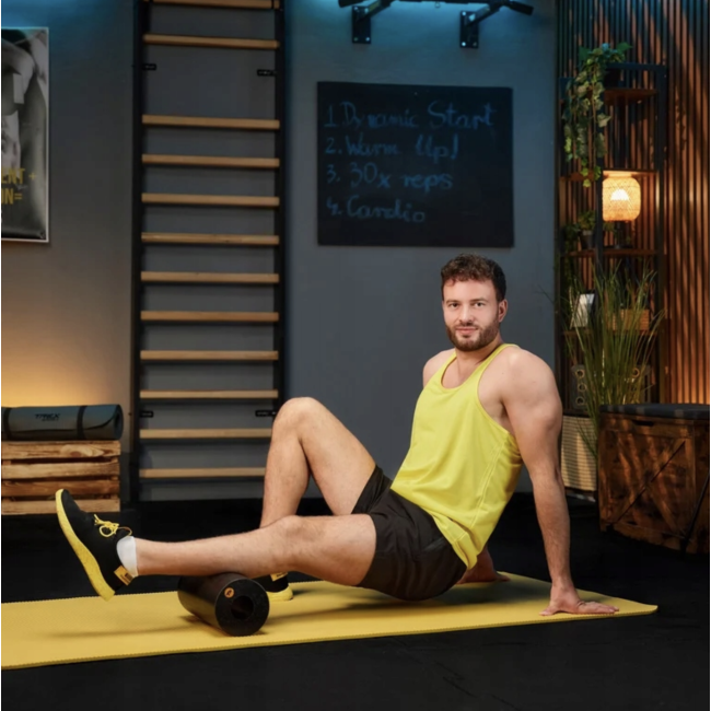 Роллер массажер гладкий Trex Sport TX-033EPR EPP 33см черный