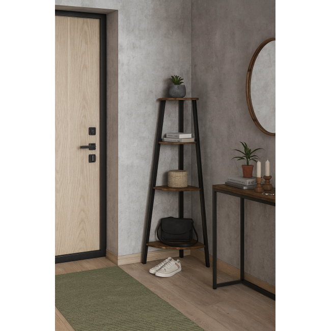 Этажерка Costway Leo угловая в стиле Loft