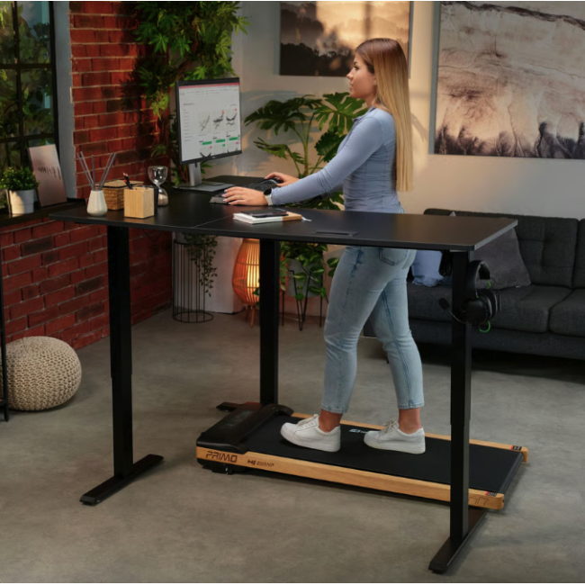 Компьютерный угловой стол Di Volio Montaro с регулируемой высотой черный