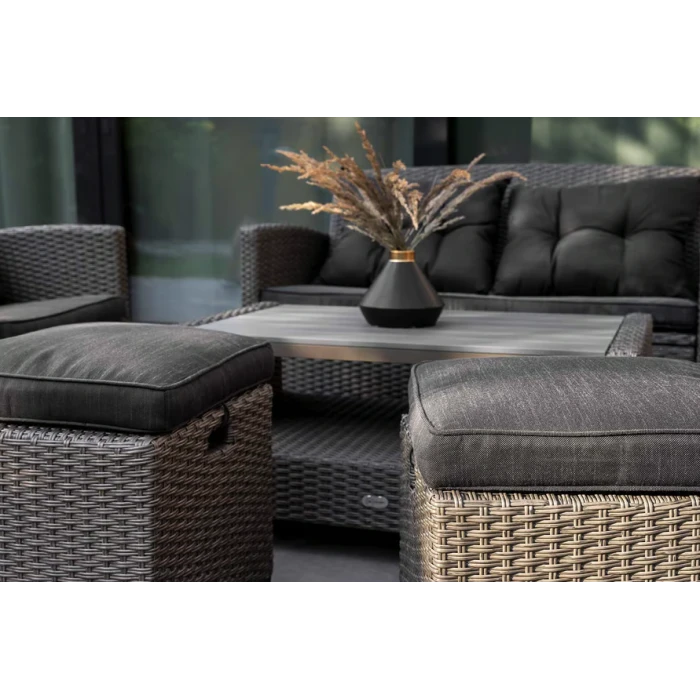 Набір садових меблів Di Volio Firenze сірий/графітовий