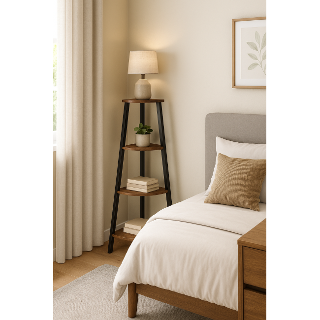 Этажерка Costway Leo угловая в стиле Loft