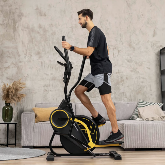 Орбітрек магнітний Hop-Sport HS-450B Dynamic чорно-жовтий