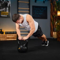 Гиря вінілова 20кг Trex Sport TX-020CKB чорний