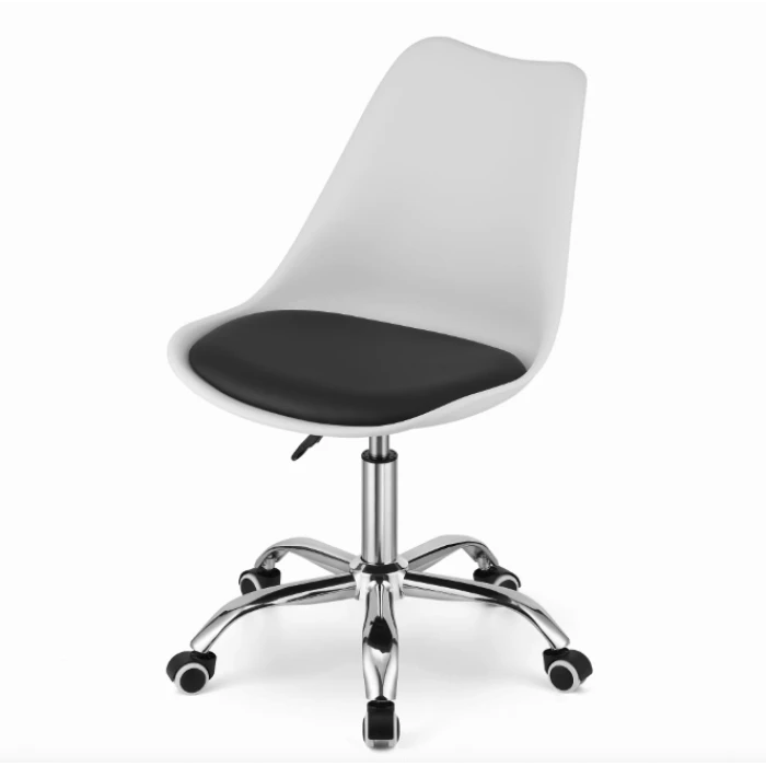 Офісне крісло Leobert Alba біло-чорний