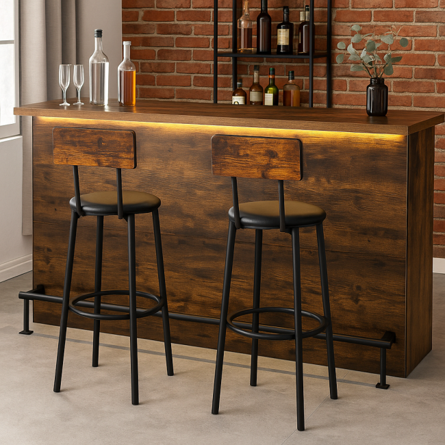 Барный стул Leobert Crash 2 штуки в стиле Loft