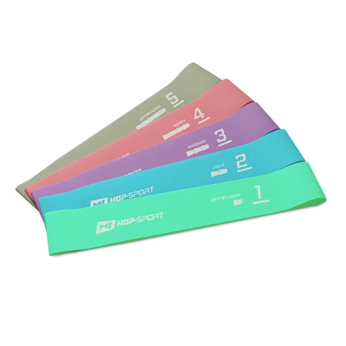 Набор резинок для фитнеса Hop-Sport 600x50мм HS-L650RLL Разноцветный