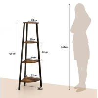 Етажерка Costway Leo кутова в стилі Loft