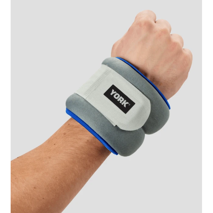 Утяжелители York Fitness Soft для рук и ног 2х1,5кг серый