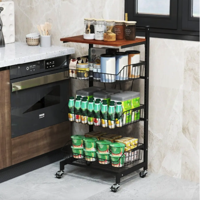 Стеллаж Costway Vroda мобильный в стиле Loft