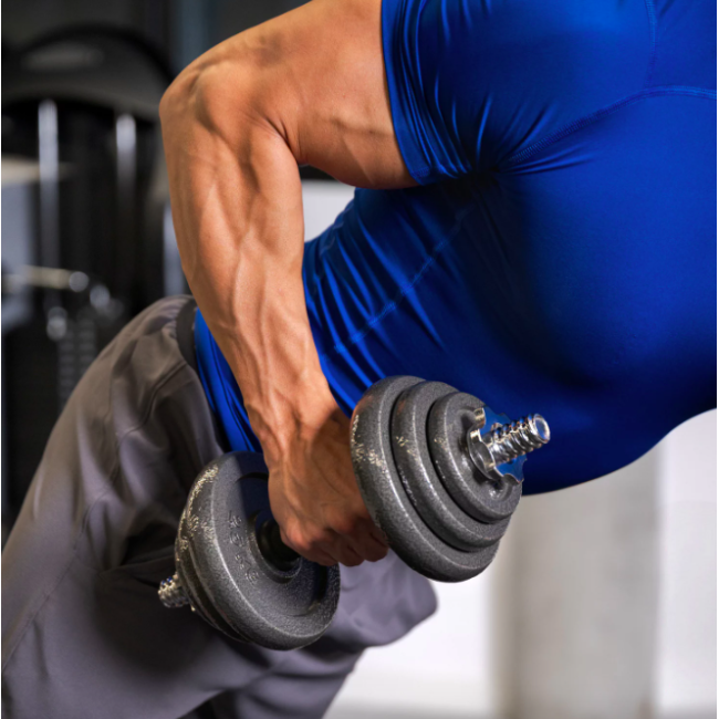 Набор гантели в кейсе Gymtek чугунные 2х10кг.