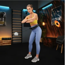 Хулахуп Trex Sport TX-010CHH массажный с утяжелителем черный