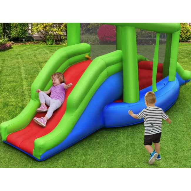 Надувний Costway Castillo подвійний баскетбольний будинок (без вентилятора)