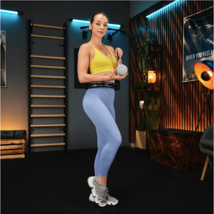 Хулахуп Trex Sport TX-010CHH массажный с утяжелителем черный