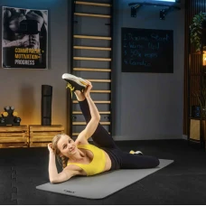 Коврик для йоги Trex Sport TX-018NGM NBR 1см 180х60 серый