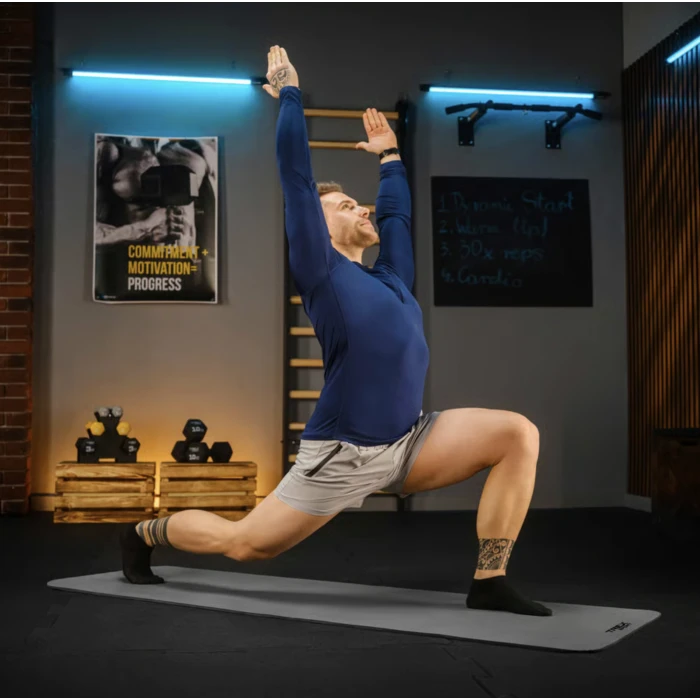 Коврик для йоги Trex Sport TX-018NGM NBR 1см 180х60 серый