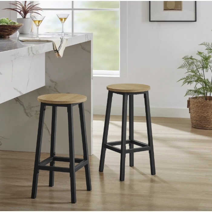 Барний стілець Leobert Halmar 2 штуки в стилі Loft натуральний