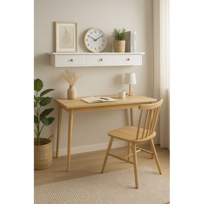 Полка настенная Leobert Corner три ящика белый