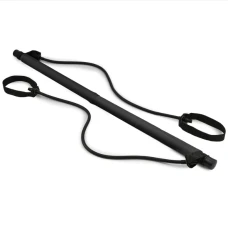 Тренировочная палка с эспандерами Hop-Sport HS-T090GS черная