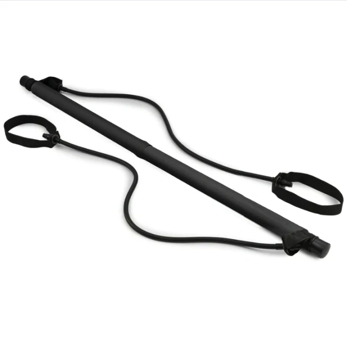 Тренировочная палка с эспандерами Hop-Sport HS-T090GS черная