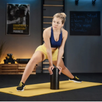 Роллер массажер гладкий Trex Sport TX-033EPR EPP 33см черный