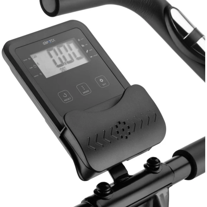 Велотренажер Gymtek FX800 магнітний складний з еспандерами золотий