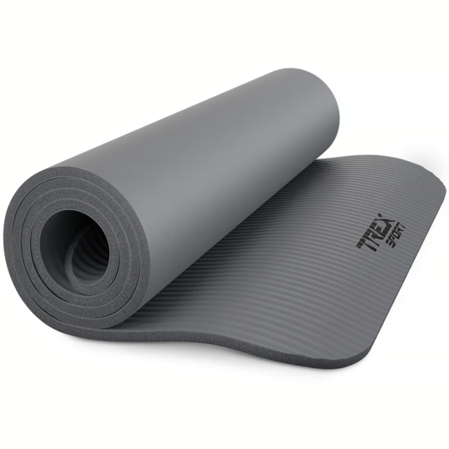 Коврик для йоги Trex Sport TX-018NGM NBR 1см 180х60 серый