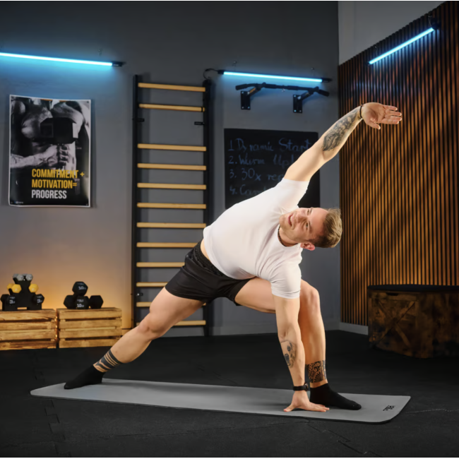 Коврик для йоги Trex Sport TX-018NGM NBR 1см 180х60 серый