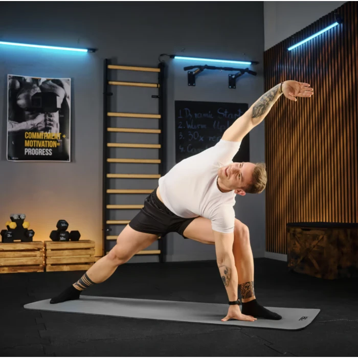 Коврик для йоги Trex Sport TX-018NGM NBR 1см 180х60 серый