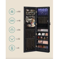 Дзеркало-шафа Leobert Kors з підсвіткою в стилі Loft чорний