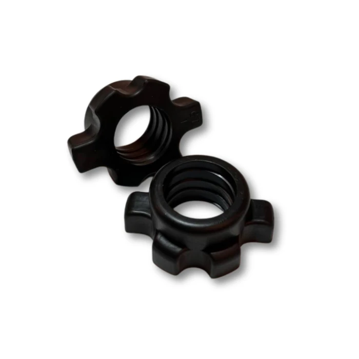 Гриф гантельний Trex Sport TX 42см (25мм) з пласт. гайками чорний