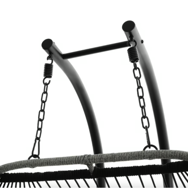 Підвісне крісло-кокон Di Volio Rona двомісне графітовий