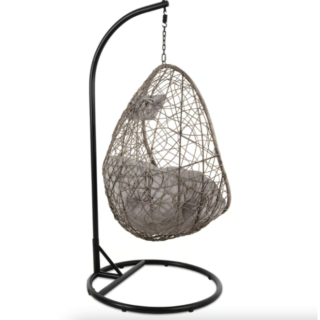 Підвісне крісло-кокон Di Volio Bacoli одномісне сірий