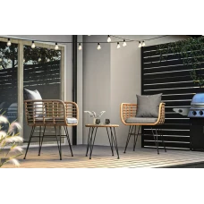 Набір садових меблів Di Volio Savio бежевий/темно-сірий