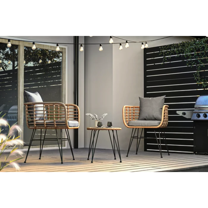 Набір садових меблів Di Volio Savio бежевий/темно-сірий