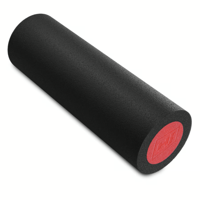 Масажний ролик (валик, роллер) Hop-Sport EPE 45см чорно-червоний