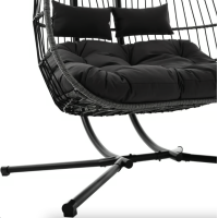Подвесное кресло-кокон Di Volio Rona двухместное графитовое