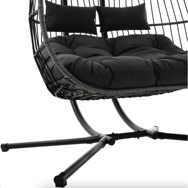 Підвісне крісло-кокон Di Volio Rona двомісне графітовий