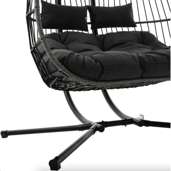 Подвесное кресло-кокон Di Volio Rona двухместное графитовое