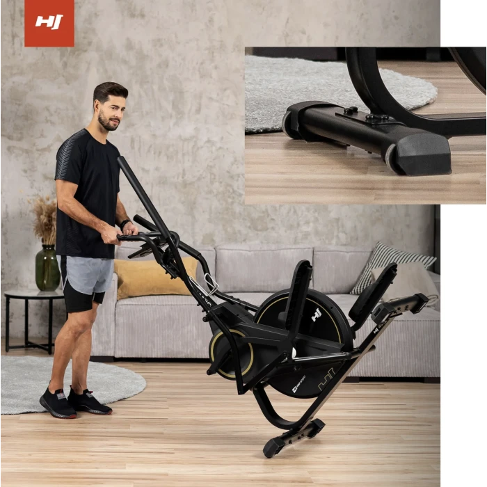 Орбитрек магнитный Hop-Sport HS-450B Dynamic черно-золотистый