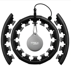 Хулахуп Trex Sport TX-010CHH массажный с утяжелителем черный