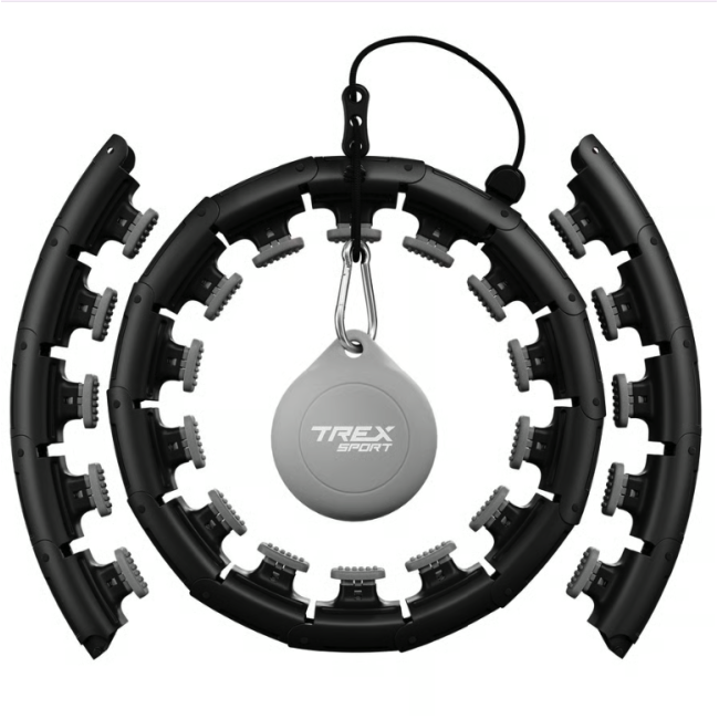 Хулахуп Trex Sport TX-010CHH масажний з обважнювачем чорний