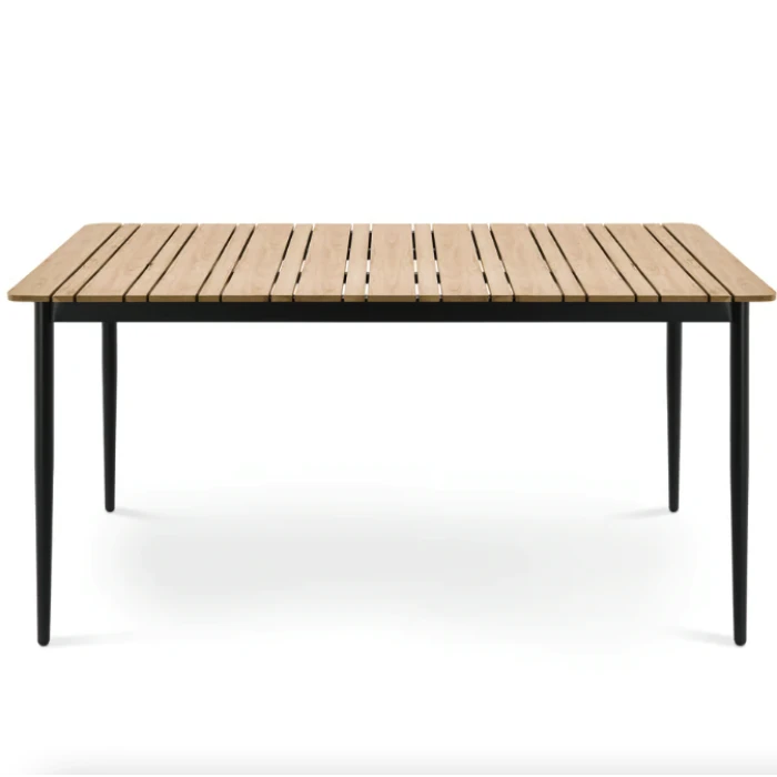 Комплект садових меблів Di Volio Breno 6+1 чорний/бежевий