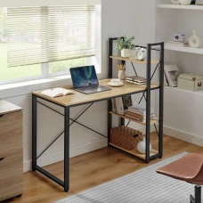 Компьютерный стол Leobert Devoko с боковыми полками в стиле Loft натуральный