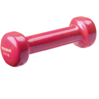 Гантелі для фітнесу вінілові круглі York Fitness 2х0,5кг рожевий