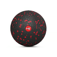 Массажный мяч EPP 80 мм Hop-Sport HS-S008MBR черно-красный
