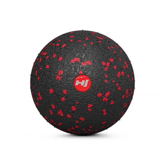 Массажный мяч EPP 80 мм Hop-Sport HS-S008MBR черно-красный
