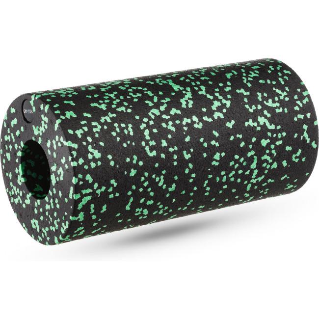 Масажний ролик Gymtek для йоги та фітнесу EPP 30*15см чорно-зелений