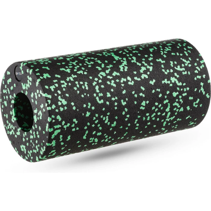 Масажний ролик Gymtek для йоги та фітнесу EPP 30*15см чорно-зелений