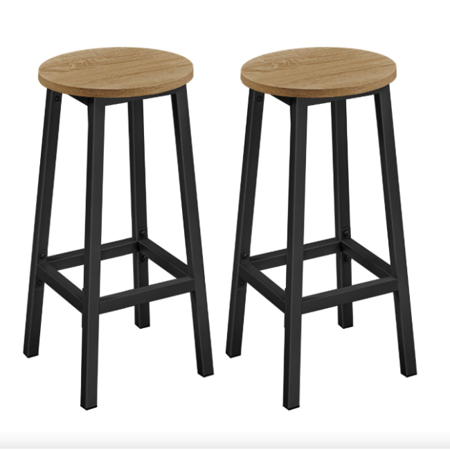 Барный стул Leobert Halmar 2 штуки в стиле Loft натуральный